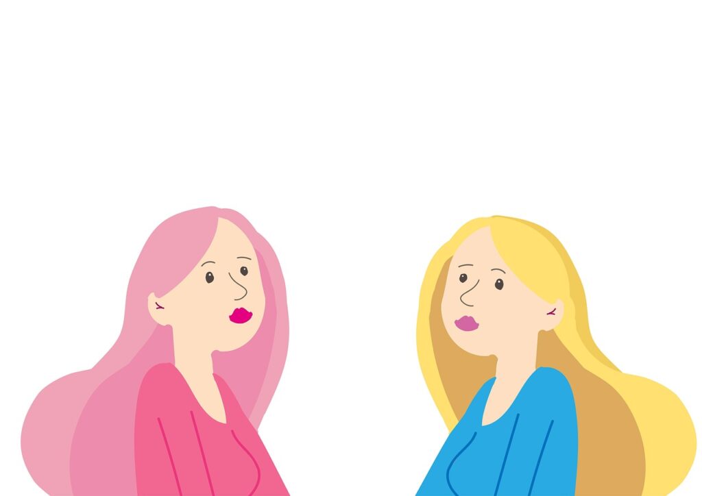 Két nő beszél az önbizalomfejlesztésről és hogy hogyan lehet leküzdeni az önboizalomhiányt