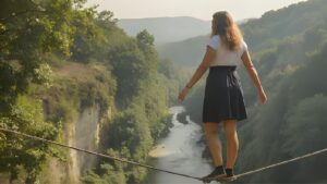 Egy nő leküzdve a félelmeit valami új dologba kezd, mert már van önbizalma